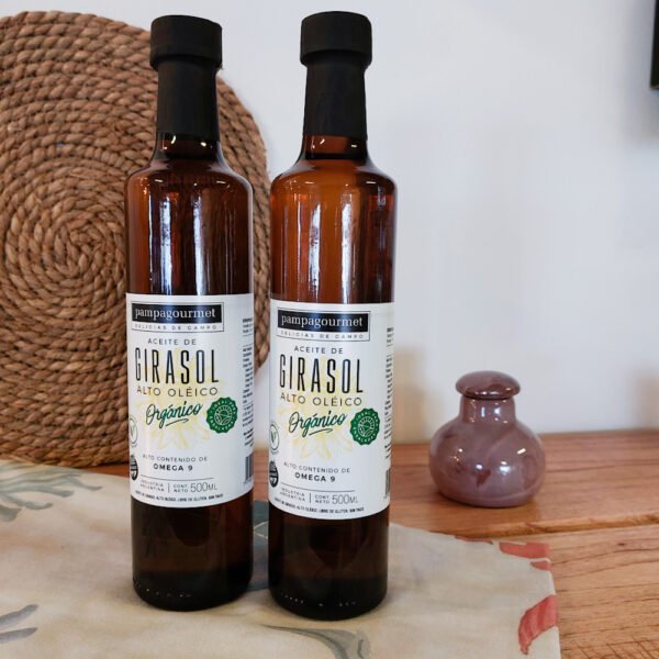 ACEITE DE GIRASOL ORGANICO PAMPA GOURMET 500 ML