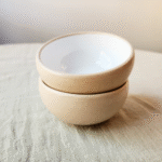 MINI BOWL KORBA BLANCO BRILLANTE CON BEIGE 20 - Imagen 2