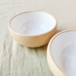 MINI BOWL KORBA BLANCO BRILLANTE CON BEIGE 20 - Imagen 3
