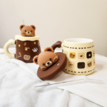 TAZA OSO TAPA SILICONA Y BOMBILLA VIDRIO - Imagen 5