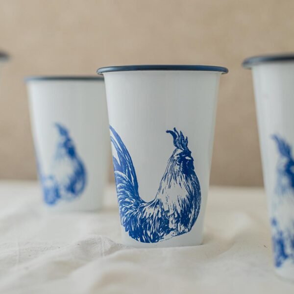 VASO CÓNICO MEDIANO AZUL GALLO