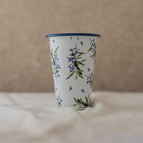 VASO CÓNICO MEDIANO FLORES Y OLIVO