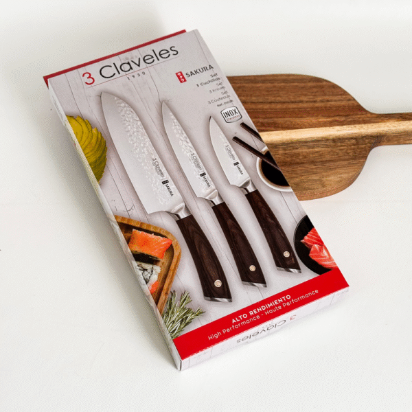 SETx3 CUCHILLOS DE COCINA SAKURA