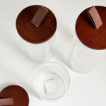 FRASCO REDONDO VIDRIO CON RAYAS - Imagen 3