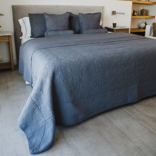 CUBRECAMA AMALFI GRIS CLARO KING