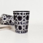 SETX6 VASOS VIDRIO LABRADO SAKURA NEGRO