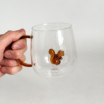 TAZA DE VIDRIO SAKURA CRYSTAL SAFARI ARDILLA - Imagen 4