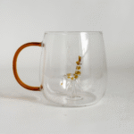 TAZA DE VIDRIO SAKURA CRYSTAL SAFARI JIRAFA