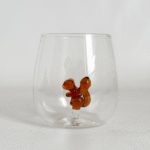VASO DE VIDRIO SAKURA CRYSTAL SAFARI ARDILLA