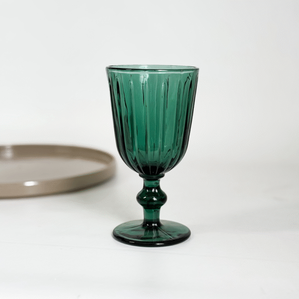 COPA DE VIDRIO VERONA DARK GREEN 280ML