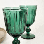 COPA DE VIDRIO VERONA DARK GREEN 280ML - Imagen 3