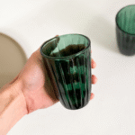 VASO DE VIDRIO VERONA DARK GREEN - Imagen 2
