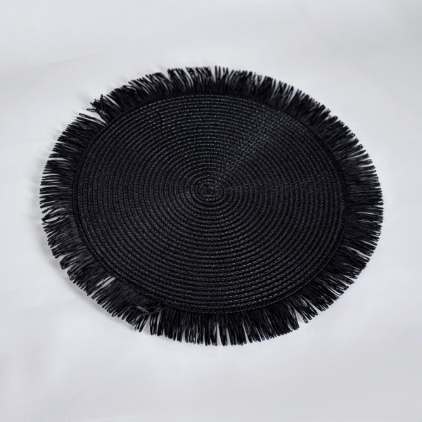 INDIVIDUAL REDONDO SANDIRA NEGRO 37 CM