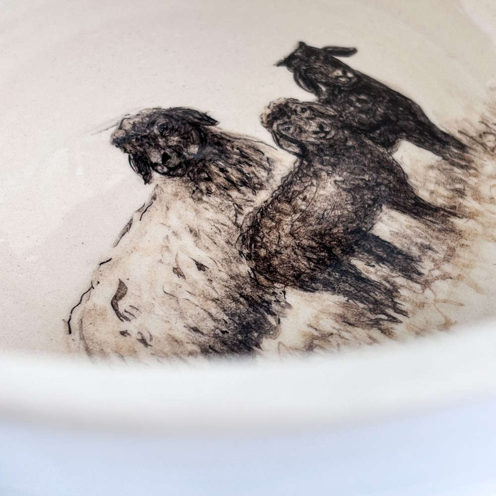 IMG_3683_jpg ENSALADERA DE CERÁMICA OVEJAS - Imagen 5