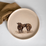 PLATO GRANDE DE CERÁMICA VACA