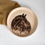 PLATO GRANDE DE CERÁMICA CABALLO - Imagen 3