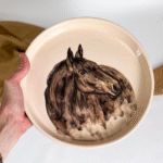 PLATO GRANDE DE CERÁMICA CABALLO