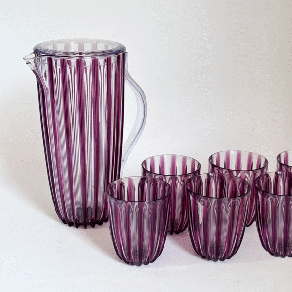 COMBO JARRA + 6 VASOS BAJOS DOLCEVITA AMATISTA