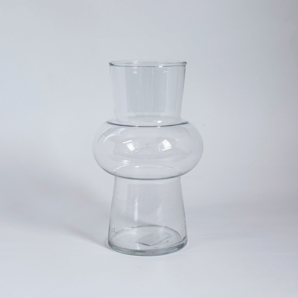 FLORERO VIDRIO GLASS 20X8CM