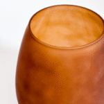FLORERO VIDRIO ELEGANT BROWN 18X16CM - Imagen 2