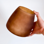 FLORERO VIDRIO ELEGANT BROWN 18X16CM - Imagen 3