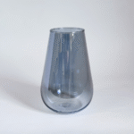 FLORERO VIDRIO HUMO 20X8CM