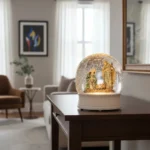 ADORNO GLOBO DE NIEVE CON PESEBRE - Imagen 5