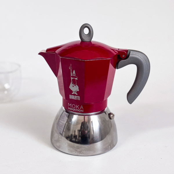 CAFETERA BIALETTI MOKA INDUCTION ROJA 6 TAZAS