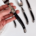 SET X24 CUBIERTOS PRAGA NEGRO - Imagen 2