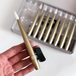 SET X10 VELAS DORADAS CON LUZ - Imagen 2