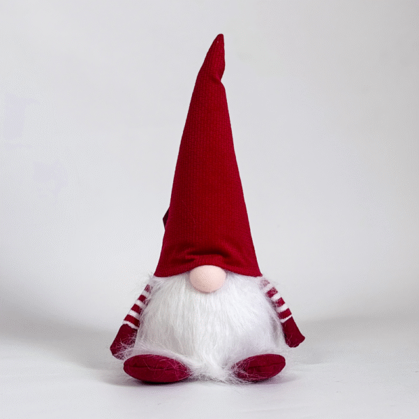 ADORNO DUENDE CON SOMBRERO Y LUZ 30CM