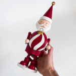 ADORNO PAPÁ NOEL METAL 38CM - Imagen 4