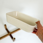 FUENTE RECTANGULAR PARA HORNO CON BASE APOYO MADERA - Imagen 5