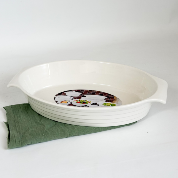 FUENTE OVALADA PARA HORNO 36X21CM