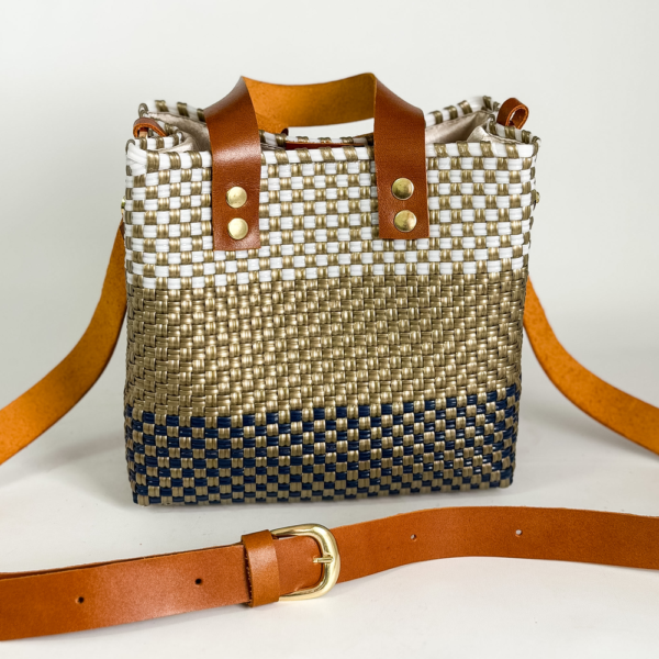 CARTERA MINIBAG MEXICO FRANJAS 3 COLORES