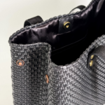 BOLSO HANDBAG MEXICO NEGRO CON GUARDA BLANCA - Imagen 3