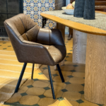 SILLONCITO HAMBURGO ECOCUERO MARRON - Imagen 2