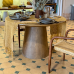 MESA VERA REDONDA DE ROBLE 120CM - Imagen 4