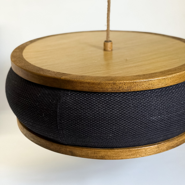 LÁMPARA DE TECHO DONNA NEGRA