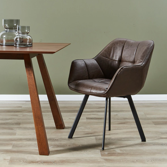 SILLONCITO HAMBURGO ECOCUERO MARRON