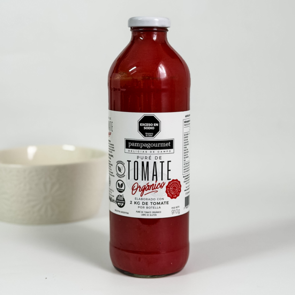 PURÉ DE TOMATE ORGÁNICO 910 GR.