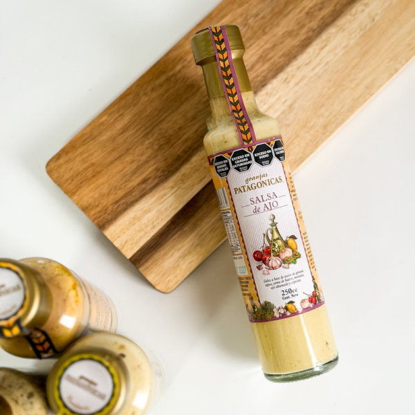 SALSA DE AJO GRANJAS PATAGÓNICAS 250 ML.