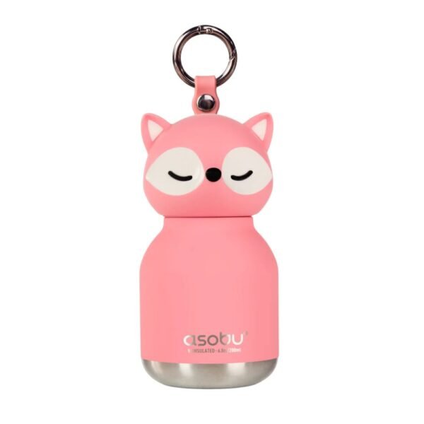 MINIBOTELLA ASOBU BESTIE ZORRO ROSA 200ML