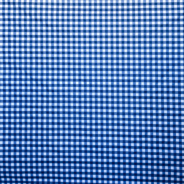 TELA MANTEL ANTIMANCHAS POR MEDIO METRO - CUADRILLE VICHY JARA AZUL